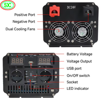 Inverter Daya Gelombang Sinus Murni 5000W DC 48V ke AC 210-230 dengan Perlindungan Polaritas Terbalik untuk Penggunaan Mobil dan Rumah