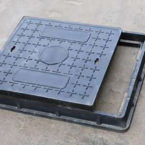 ציפוי אפוקסי עגול מרובע ברזל רקיע עגול מסגרת שקועה וכיסוי ביוב C250 D400 500MM 600MM 700MM - Product Image 4