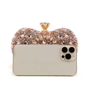 Bolsos de Mano de Diamantes Hechos a Mano para Mujer, Bolso de Cristal con Forma de Animal, Bolso de Noche para Fiesta de Graduación, Bolso Bandolera con Pedrería - Product Image 5