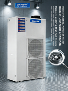 เครื่องปรับอากาศติดผนังสำหรับครัว 8HP ระบบแยกส่วน 22kW ความเย็น R410 380V เป็นมิตรกับสิ่งแวดล้อม สำหรับร้านอาหาร/โรงแรม เทียบกับแบบแยกส่วน - Product Image 3