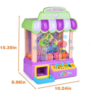 Vente en gros de petits jouets amusants, machine à griffes avec lumière et sons, mini-griffeur de jouets pour les cadeaux d'anniversaire des enfants
