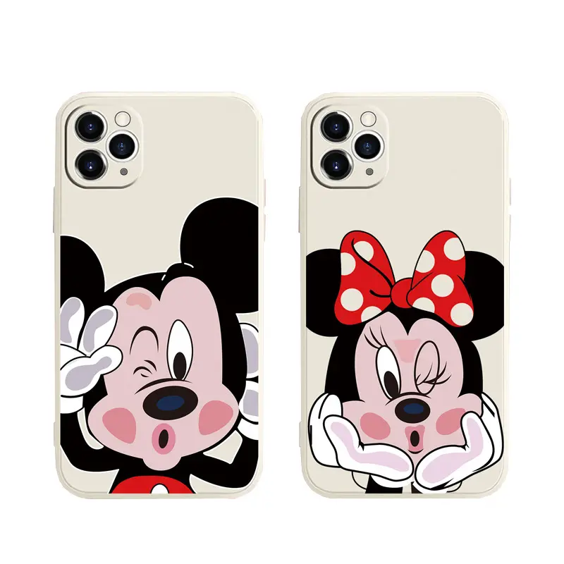 Custodia protettiva completa per telefono topolino custodia in Silicone TPU per iPhone 14 13 12 11 8 7 X