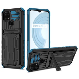 Funda Protectora para Teléfono REALMEC35, Diseño de Armadura, Resistente a Impactos, TPU y PC Sólidos, con Ranura para Tarjetas y Soporte Invisible, Gran Venta - Product Image 1
