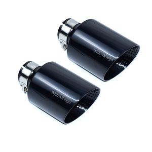 Terminale di Scarico Universale per Auto in Acciaio Inox Opaco 60mm 63mm Ugello Silenziatore per VW GTI MK7 Golf 7 1 Pezzo Tubi di Scarico Opachi - Product Image 5