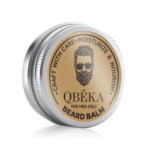 Balsamo per la barba naturale QBEKA per gli uomini balsamo per lo Styling e l'ammorbidimento dei baffi con burro di karité 60g - Product Image 1