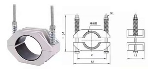 Câble d'alimentation haute tension à un seul conducteur série <span class=keywords><strong>JGH</strong></span> et JGW, collier de serrage et pince à câble en aluminium, clip fixe de type vis - Product Image 5