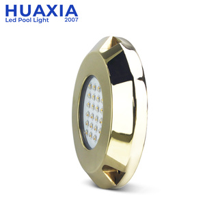 ไฟ LED สำหรับเรือ EU HUAXIA 300W ความสว่างสูง วัสดุทองเหลือง กันน้ำ IP68 ใช้ได้กับสระว่ายน้ำ แรงดันไฟฟ้า 12V RGBW - Product Image 4