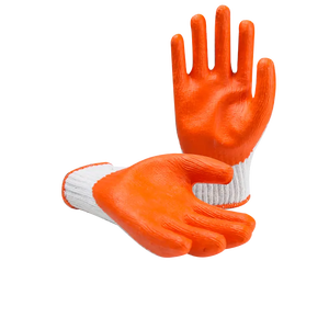 Guantes de Trabajo con Recubrimiento de Látex Naranja y Agarre, Guantes de Nailon de Punto sin Costuras para Hombre, Adecuados para Trabajos de Construcción Diarios - Product Image 4