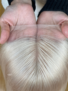 SHY Custom 613 Platinum Straight Full <b>Lace</b> Frontal Wig 13x4 Silk Base Long Women's Raw Blonde Human Hair Transparent <b>White</b> HD - Product Image 2