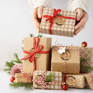 Kraftpapier Dankeschön-Aufkleber Feiertagsbacken Geschenk "Danke schön" Siegel-Aufkleber Selbstklebendes Etikett - Product Image 2