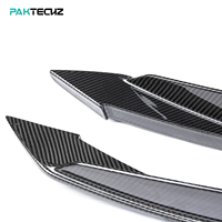 Kit de carrosserie en fibre de carbone sèche Paktechz Canards de pare-chocs avant pour Ferrari F8 Tributo Spider
