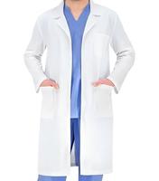 Blouse de laboratoire à manches longues 100% coton antistatique, respirante et anti-rides pour laboratoire médical pharmacie