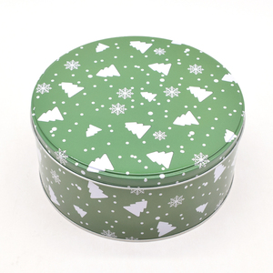 Vòng kim loại hộp cho ngọt ngào Biscuit Cookie <span class=keywords><strong>tin</strong></span> bao bì giáng sinh kẹo Quà tặng hộp thiếc Vòng Giáng sinh Cookie Quà Tặng <span class=keywords><strong>tin</strong></span> container - Product Image 6