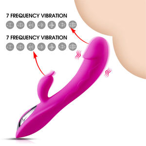 Erwachsene weibliche Kaninchen <span class=keywords><strong>Vibrator</strong></span> Sexspielzeug G-Punkt Doppel vibrations massage Klitoris stimulator <span class=keywords><strong>Vibrator</strong></span> für Frau - Product Image 2