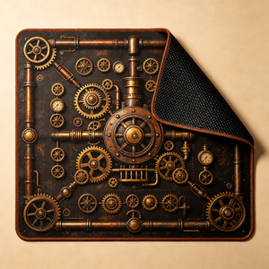 Braune Bogenschießen-Mahjong-Matte mit Zielscheiben-Print, rutschfeste amerikanische Mahjong-Tischmatte für 4 Spieler im Vintage-Stil - Product Image 2