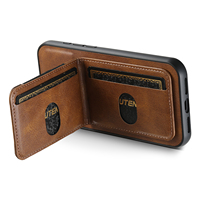 Étui de téléphone SUTENI pour iPhone 18 Pro Max avec porte-cartes, bande élastique, texture lisse, support en similicuir de luxe, compatible avec les modèles 17, 16 Plus, 15, 14, 13, 12