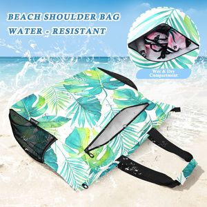 Custom Hawaiian Style Print Beach Tote <b>Bag</b> <b>for</b> <b>Women</b> Wholesale Portable Shoulder <b>Bag</b> with Matching <b>Pouch</b> <b>for</b> Vacation - Product Image 6