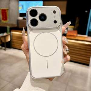 Custodia per telefono con ricarica wireless magnetica di alta qualità per <span class=keywords><strong>iPhone</strong></span> 17 <span class=keywords><strong>Pro</strong></span> Max 16 15 <span class=keywords><strong>14</strong></span> 13, <span class=keywords><strong>accessori</strong></span> protettivi per l'obiettivo - Product Image 2