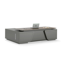 Bureau de direction moderne, mobilier de bureau de luxe pour PDG, table de direction pour bureau