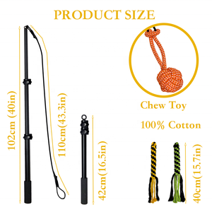 Tương Tác Có Thể Thu Vào Con Chó Trêu Gậy Có Thể Thay Thế Nylon Sợi Dây Thừng Cho Ngoài Trời Đào Tạo Vật Nuôi Thể Thao Răng Làm Sạch Lợi Ích Thời Trang - Product Image 2