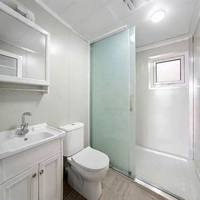20 pieds extensible préfabriqué modulaire conteneur maison étanche salon chambre Villa appartement avec panneau sandwich