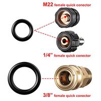 Joint torique de rechange pour nettoyeur haute pression 1/4 pouce 3/8 pouce M22 Connexion rapide Coupe AS568 Norme PG Marque DKK Résistant à l'huile
