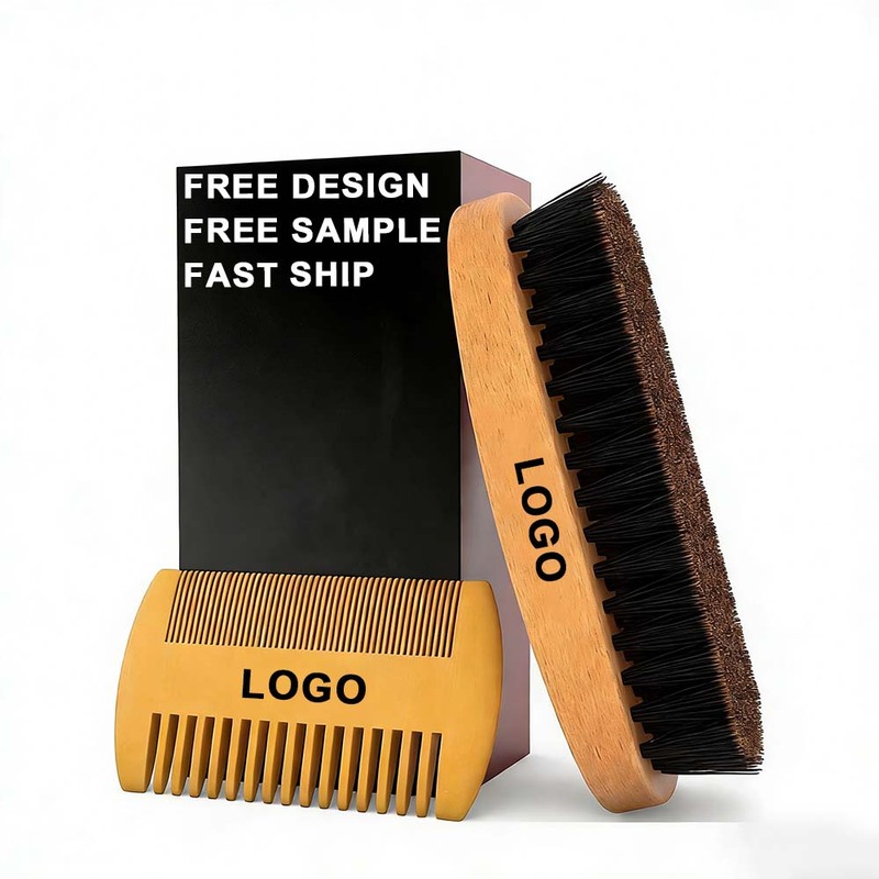 Custom Logo Beard Brush Comb Gift