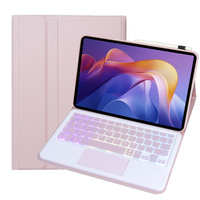 Étui clavier pour Redmi Pad 2 avec fonction tactile et design léger tout-en-un avec touches RVB sept couleurs