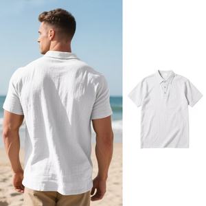 Camiseta Polo de Golf Personalizada con Logotipos OME, Corte Holgado Informal, Antiencogimiento, Estampado Vintage, Tejida, para Hombre - Product Image 5