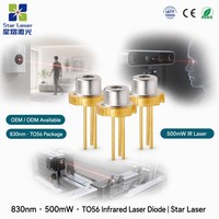 Diode laser infrarouge UOC U-LD-83E061Ap 830nm 500mW TO-18 5.6mm avec moniteur PD pour détection 3D