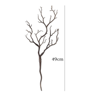 Fleur artificielle en plastique, branche de corail, bois de cerf, branche sèche, nouveau style pour la décoration d'Halloween, intérieur et extérieur, aménagement paysager