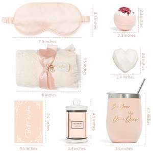 Ontspanningscadeau Tumbler Aanmoedigingsmandje Gezondheidsverzorgingsset voor vrouwen Spa Zelfzorg Cadeausets - Product Image 2