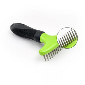 TC Peigne râteau pour animaux de compagnie personnalisé en usine Grand chien Petit chat conique en acier inoxydable souple Toilettage sûr des poils d'animaux de compagnie 48 - Product Image 3