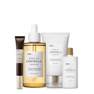 Etiqueta privada 4 Uds productos para el cuidado de la <span class=keywords><strong>piel</strong></span> Centella Mucin colágeno limpiador facial suero crema hidratante Facial conjunto de cuidado de la <span class=keywords><strong>piel</strong></span> - Product Image 2