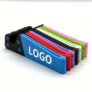 Custom Logo Foldable Colorful V Shaped Desktop Mobile Phone Display <b>Stand</b> Lazy Mobile Phone Holder for Mobile Phone Accessories - Product Image 4