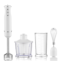 Mélangeur manuel 1000W à vitesse variable pour aliments pour bébés, mixeur plongeant sans fil 4 en 1, hachoir alimentaire sans BPA