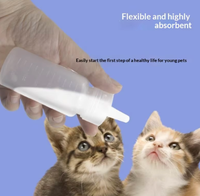 Biberon pour animaux de compagnie pour chatons, chiots et lapins nouveau-nés - Usage vétérinaire