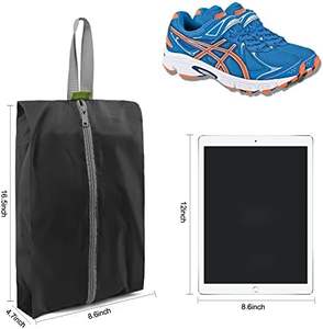 <span class=keywords><strong>BeeGreen</strong></span>, 6 uds., organizador de zapatos de viaje portátil, cierre de cremallera, esencia de baile, Asa de almacenamiento, diseño de nailon colorido, regalos para hombres - Product Image 2