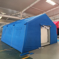 Abri d'urgence gonflable de grande taille, directement de l'usine, tente à structure pneumatique de couleur personnalisée pour le sauvetage et le commandement sur le terrain