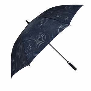 Parapluie de <span class=keywords><strong>golf</strong></span> robuste et durable à <span class=keywords><strong>prix</strong></span> d'usine, imprimé vaguelettes d'eau, parapluies à manche en EVA, tissu pongé 190T, pour soleil et pluie - Product Image 3