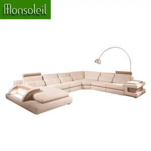 Hohe qualität sofas wohnzimmer möbel sofa set leder, komfortable sofas, sectionals, günstige leather_sofa_set