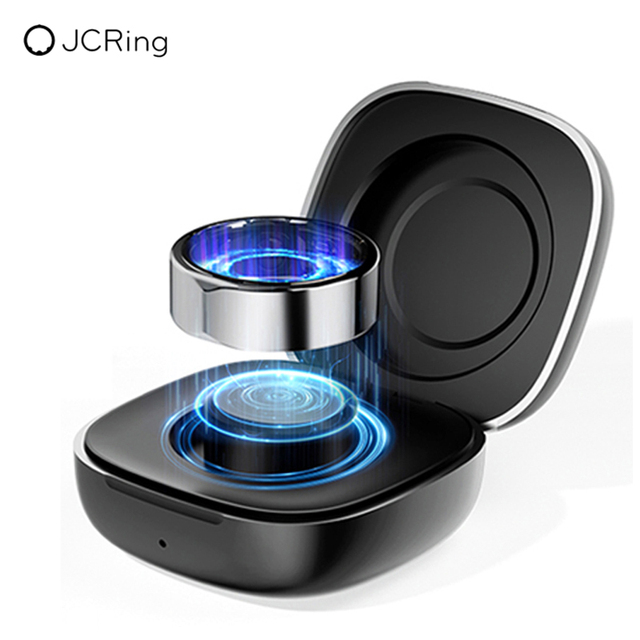 Premium 2301B Smart Ring for Health Monitoring Waterproof Heart Rate Sleep Tracker Luxury Silver Smart Ring for Men Women