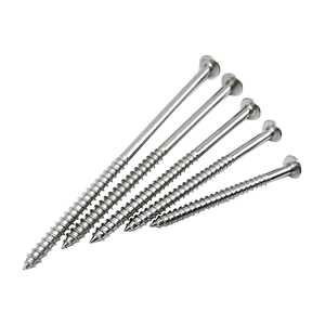 สกรูหัวหกเหลี่ยมแบบเกลียวปล่อย หัวแบน สำหรับงานไม้ ทำจากสแตนเลส - Product Image 3