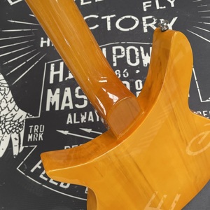 <span class=keywords><strong>Guitare</strong></span> Électrique 325 R-Brand Transparente Jaune Plaque de Protection Dorée Érable Micros HHH Grand Trémolo Manche Acajou Touche Palissandre Offert - Product Image 6