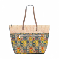 Sac fourre-tout Boho Sac à bandoulière en liège végétalien avec bretelles réglables Sac à main écologique pour femme