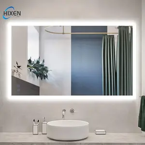 HIXEN 18-1B OEM fornitore di produzione fabbrica prezzo a buon mercato bagno di vanità 3 colori luce Smart LED specchi