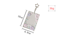 Y2K Transparent 3 pouces Bling Kpop Photo porte-carte porte-clés acrylique Photo insérer Album cadre Kpop porte-clés Id Bus porte-cartes