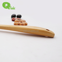 Grand Spatule de Cuisine en Bois Écologique avec Long Manche