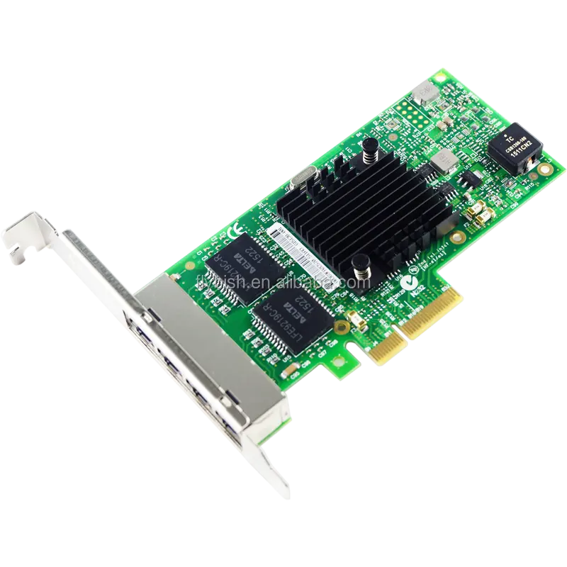 Intel i350 chip 1g gigabit, placa de rede de quatro portas, pci ex4 ethernet adaptador do servidor I350-T4