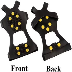 <span class=keywords><strong>Crampons</strong></span> à neige portables en acier et plastique antidérapants à 10 dents, épaisseur de 2 mm, <span class=keywords><strong>crampons</strong></span> universels pour l'escalade en extérieur, emballés dans un <span class=keywords><strong>sac</strong></span> - Product Image 6